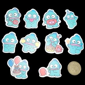 3/$20 10pcs Brand New Waterproof Hangyodon Stickers #3
